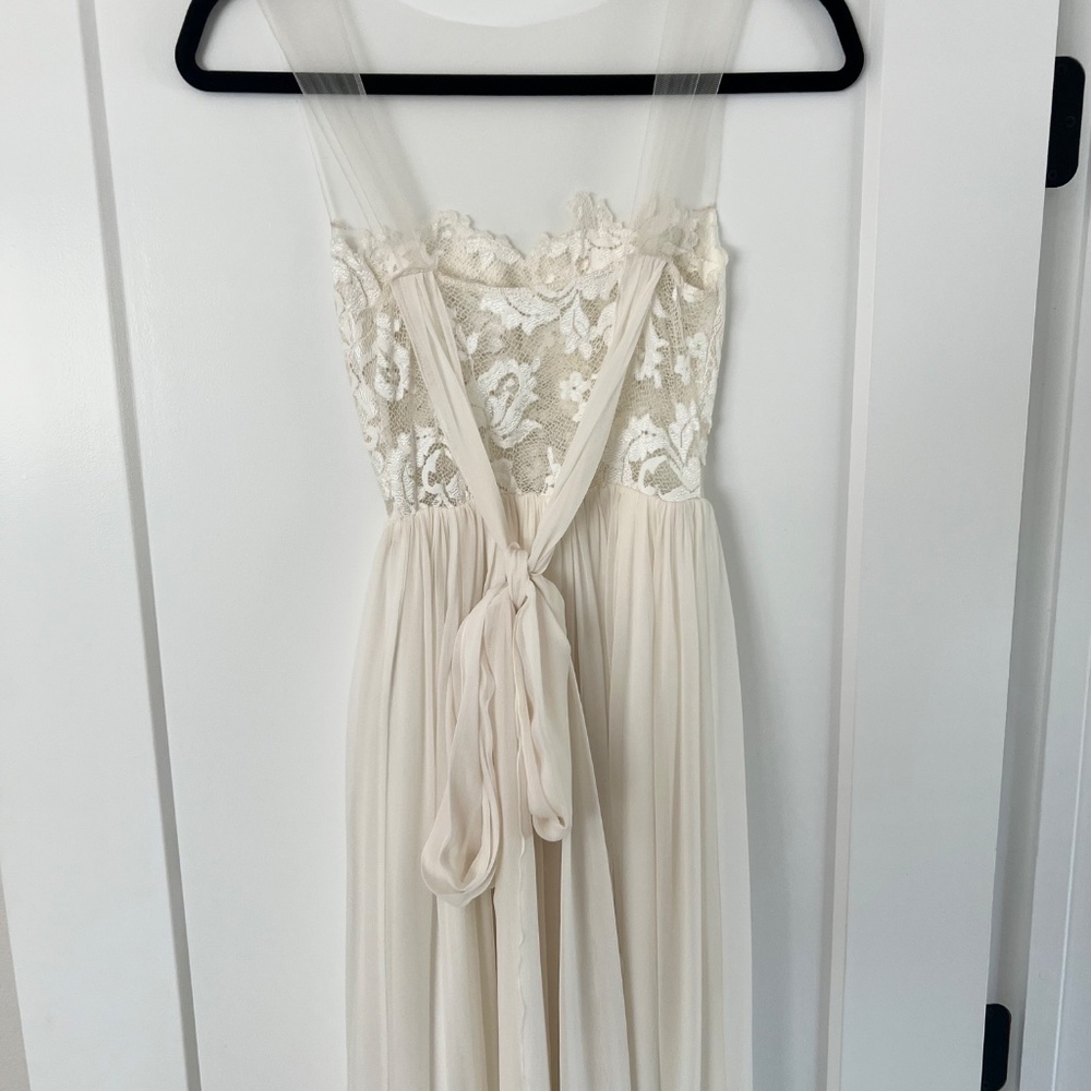 Grace Loves Lace Loren Chiffon Ivory Wedding Dress - Picture 6 of 16